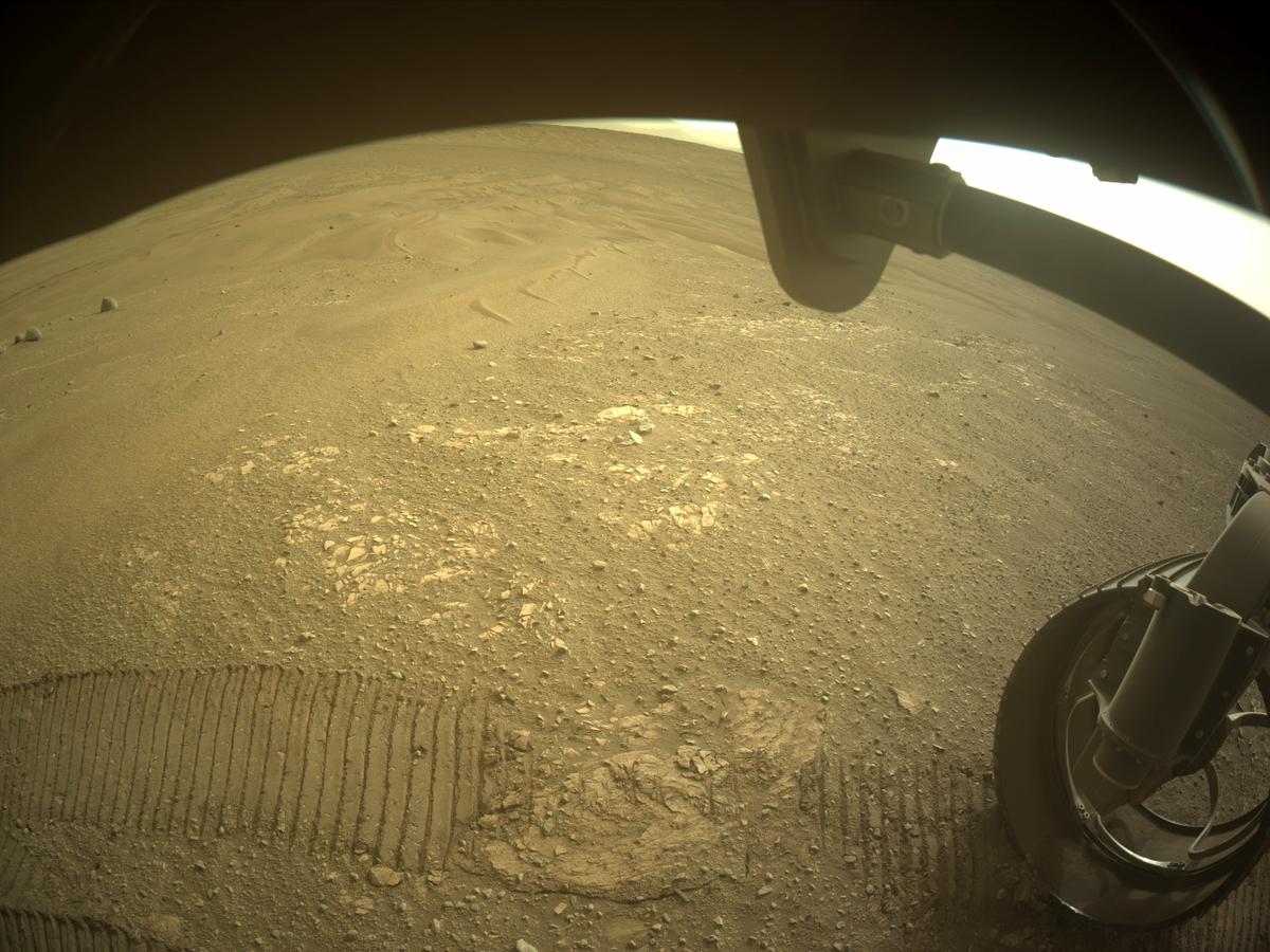 This image was taken by FRONT_HAZCAM_RIGHT_A onboard NASA's Mars rover Perseverance on Sol 441
