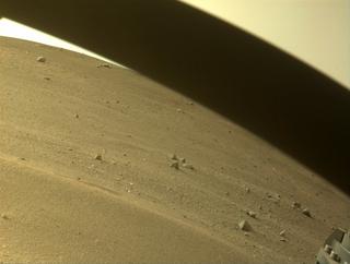 View image taken on Mars, Mars Perseverance Sol 443: Front Right Hazard Avoidance Camera (Hazcam)