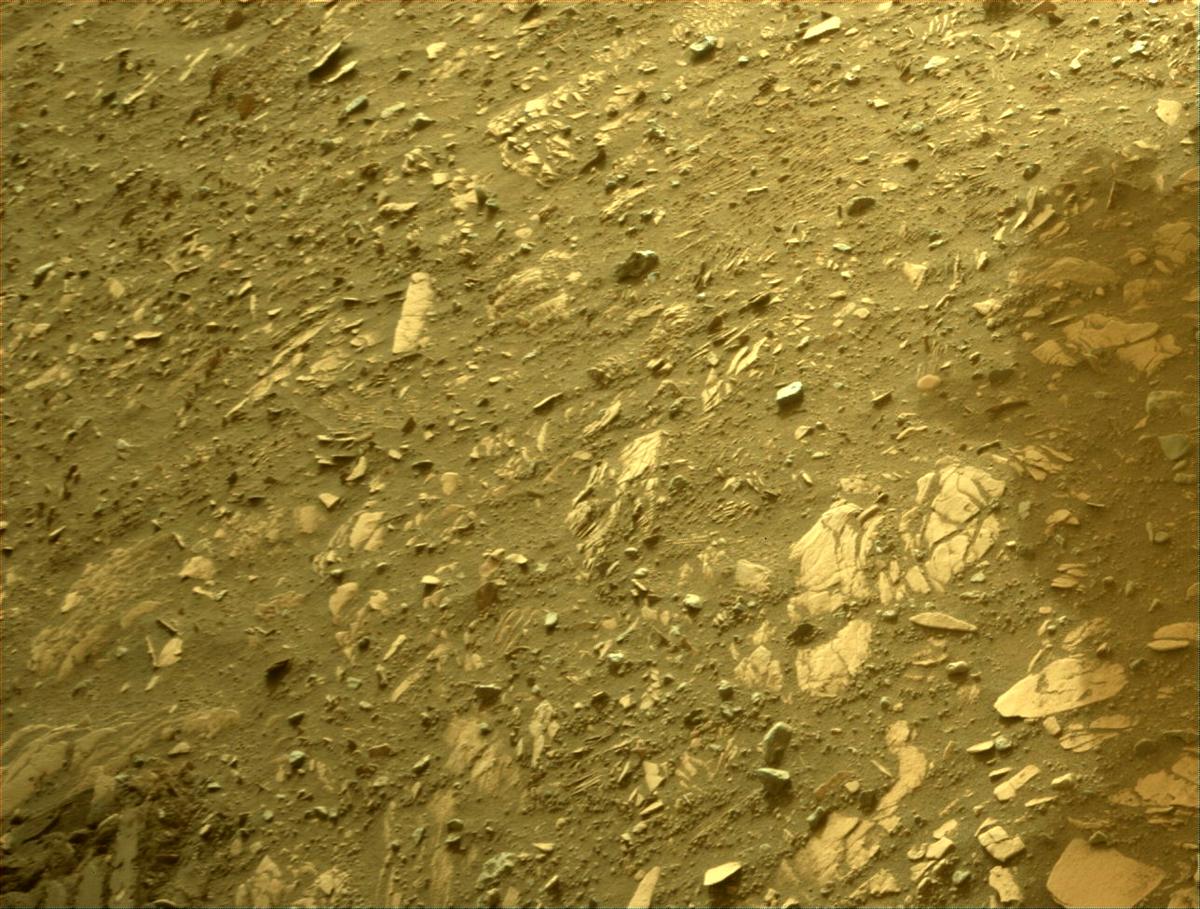 This image was taken by FRONT_HAZCAM_RIGHT_A onboard NASA's Mars rover Perseverance on Sol 446