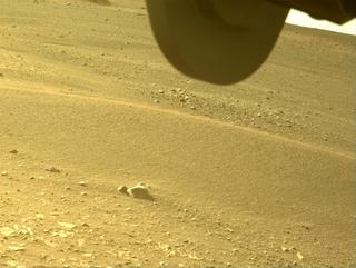 View image taken on Mars, Mars Perseverance Sol 446: Front Right Hazard Avoidance Camera (Hazcam)
