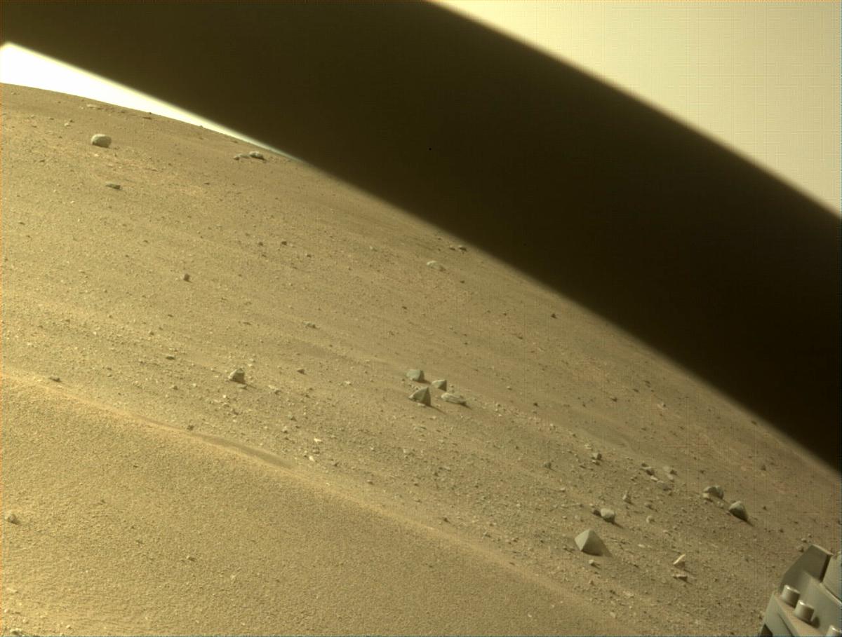 This image was taken by FRONT_HAZCAM_RIGHT_A onboard NASA's Mars rover Perseverance on Sol 446