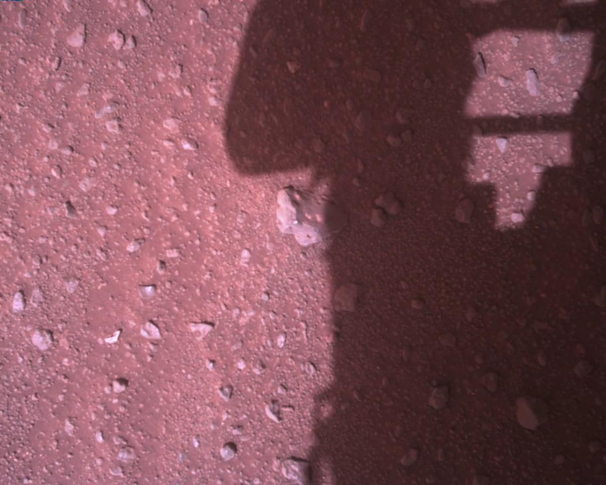 This image was taken by EDL_RDCAM onboard NASA's Mars rover Perseverance on Sol 448