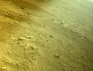 View image taken on Mars, Mars Perseverance Sol 448: Front Left Hazard Avoidance Camera (Hazcam)