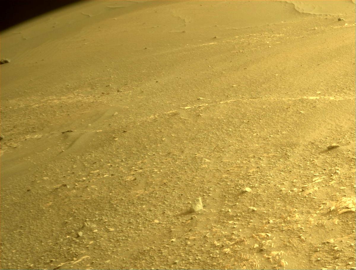 This image was taken by FRONT_HAZCAM_RIGHT_A onboard NASA's Mars rover Perseverance on Sol 448