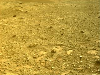 View image taken on Mars, Mars Perseverance Sol 449: Front Left Hazard Avoidance Camera (Hazcam)