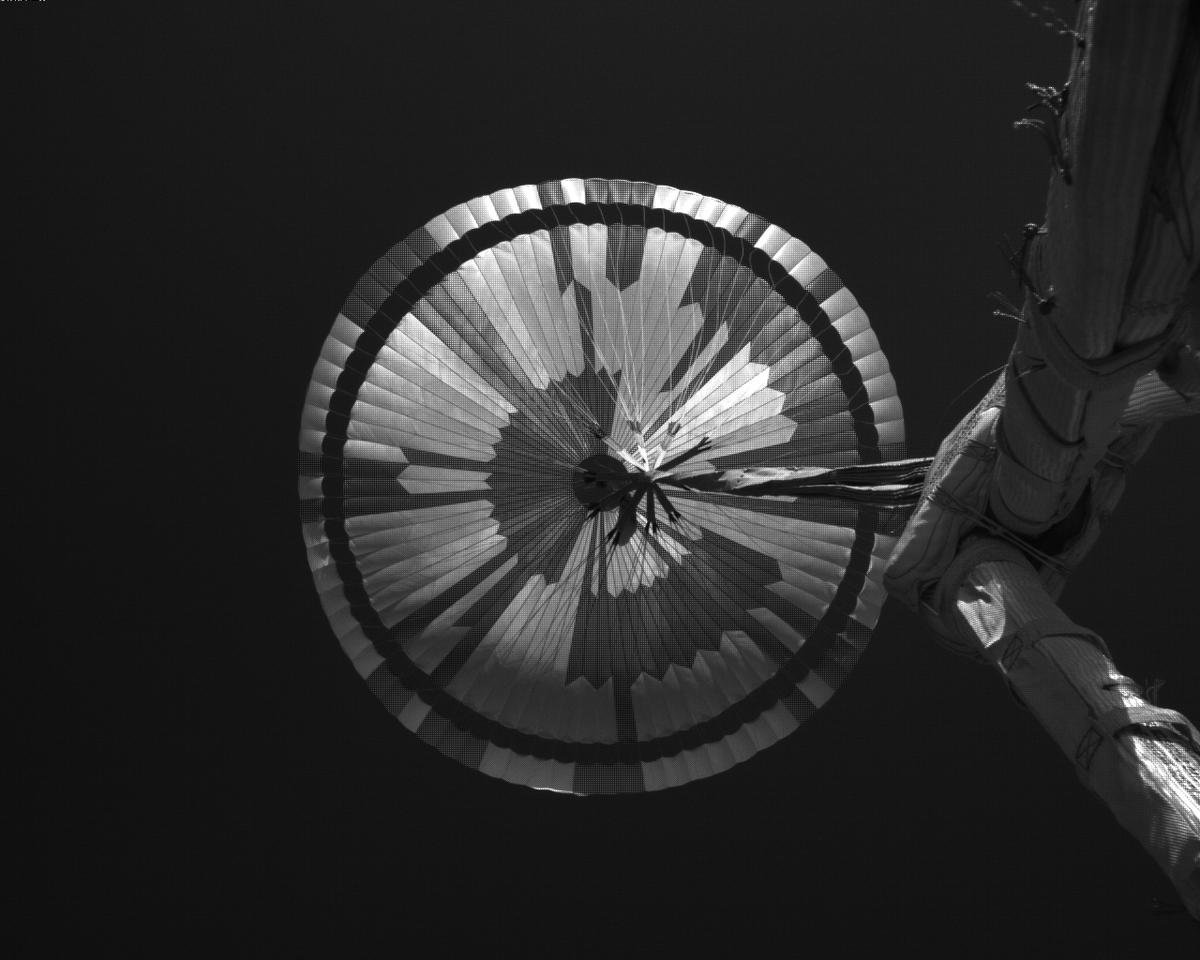 This image was taken by EDL_PUCAM2 onboard NASA's Mars rover Perseverance on Sol 450