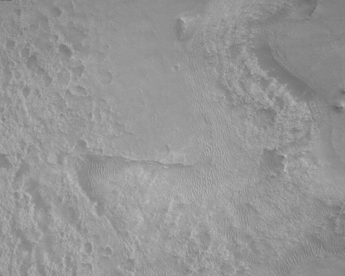 This image was taken by EDL_RDCAM onboard NASA's Mars rover Perseverance on Sol 450