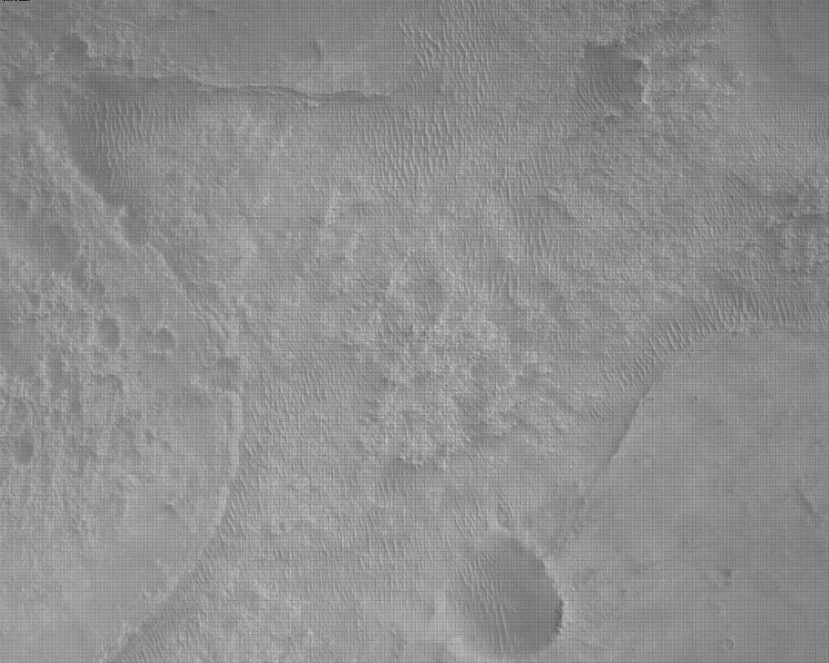 This image was taken by EDL_RDCAM onboard NASA's Mars rover Perseverance on Sol 450