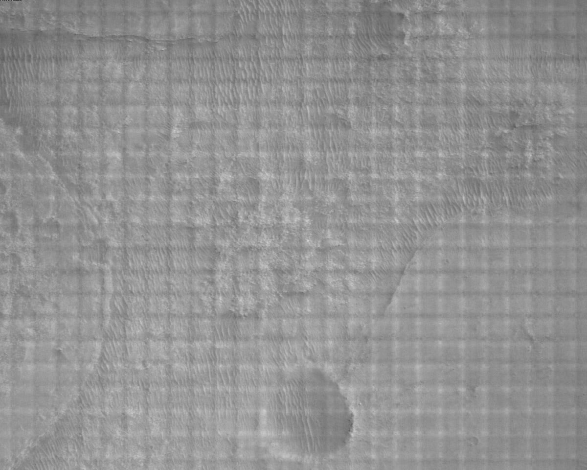 This image was taken by EDL_RDCAM onboard NASA's Mars rover Perseverance on Sol 450