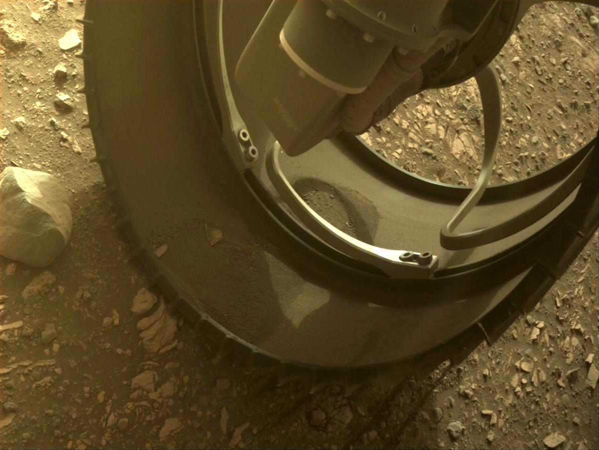 This image was taken by FRONT_HAZCAM_RIGHT_A onboard NASA's Mars rover Perseverance on Sol 452