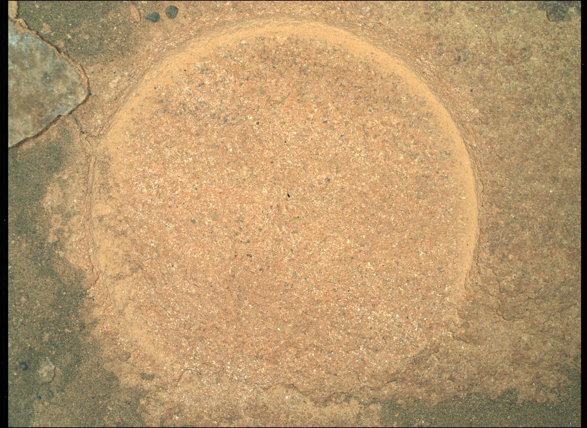 This image was taken by SHERLOC_WATSON onboard NASA's Mars rover Perseverance on Sol 452