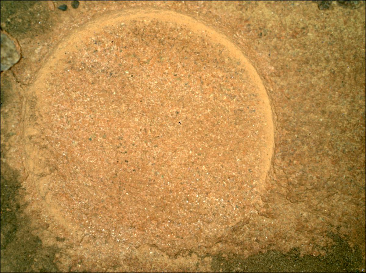This image was taken by SHERLOC_WATSON onboard NASA's Mars rover Perseverance on Sol 452