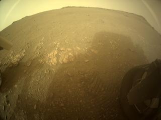View image taken on Mars, Mars Perseverance Sol 455: Rear Right Hazard Avoidance Camera (Hazcam)