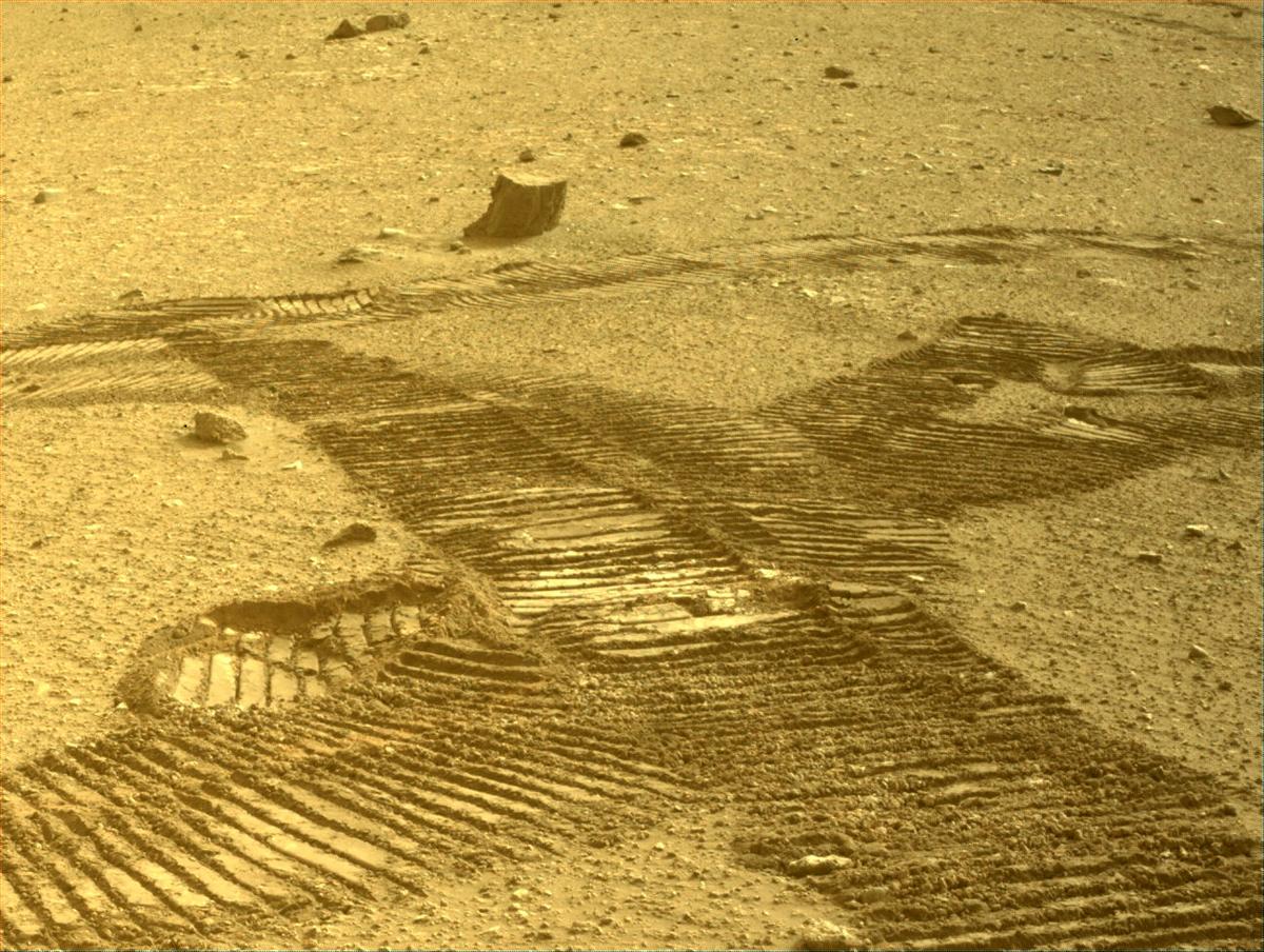 This image was taken by FRONT_HAZCAM_LEFT_A onboard NASA's Mars rover Perseverance on Sol 456