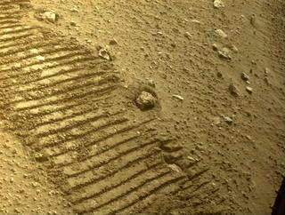 View image taken on Mars, Mars Perseverance Sol 456: Front Left Hazard Avoidance Camera (Hazcam)