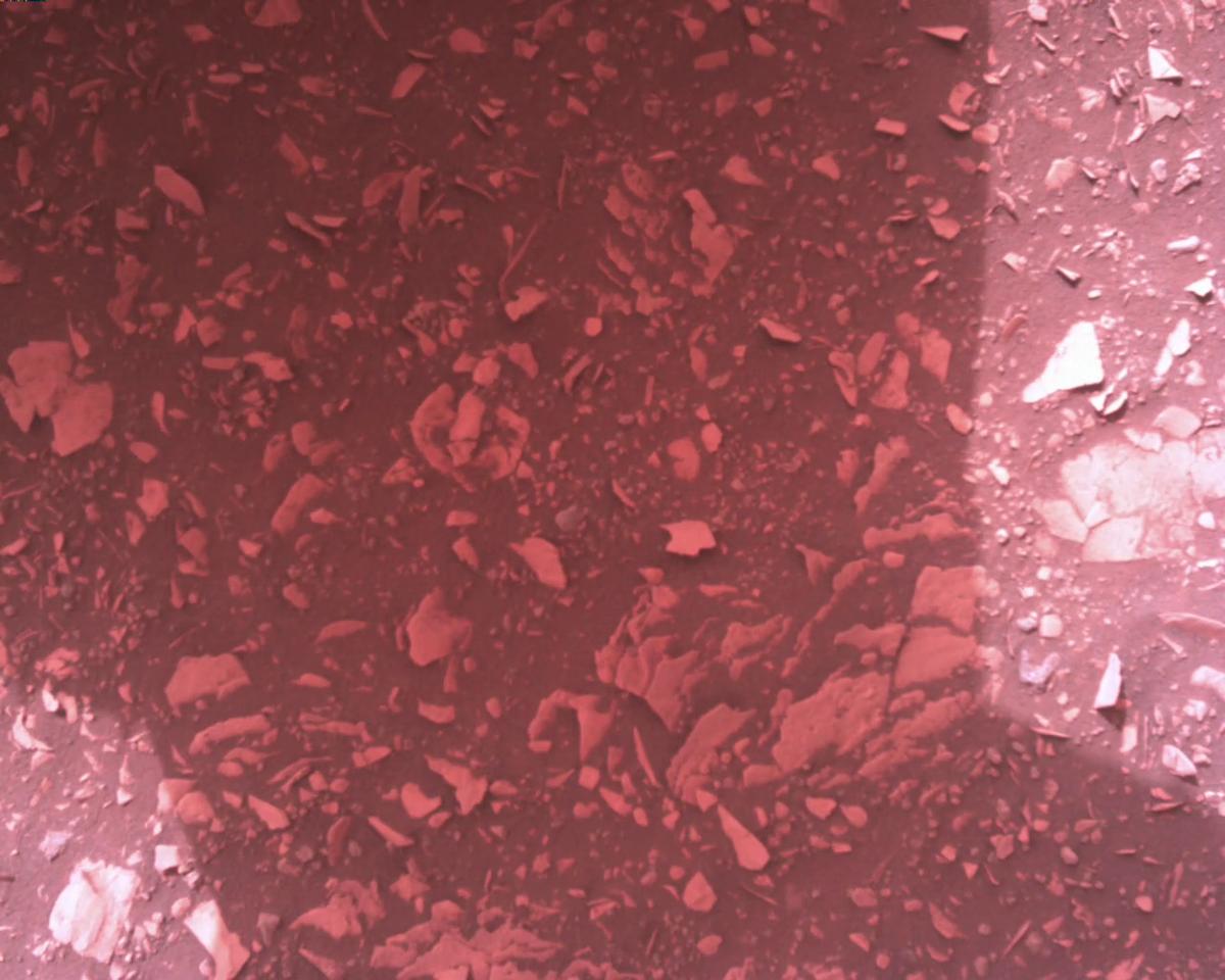 This image was taken by EDL_RDCAM onboard NASA's Mars rover Perseverance on Sol 458