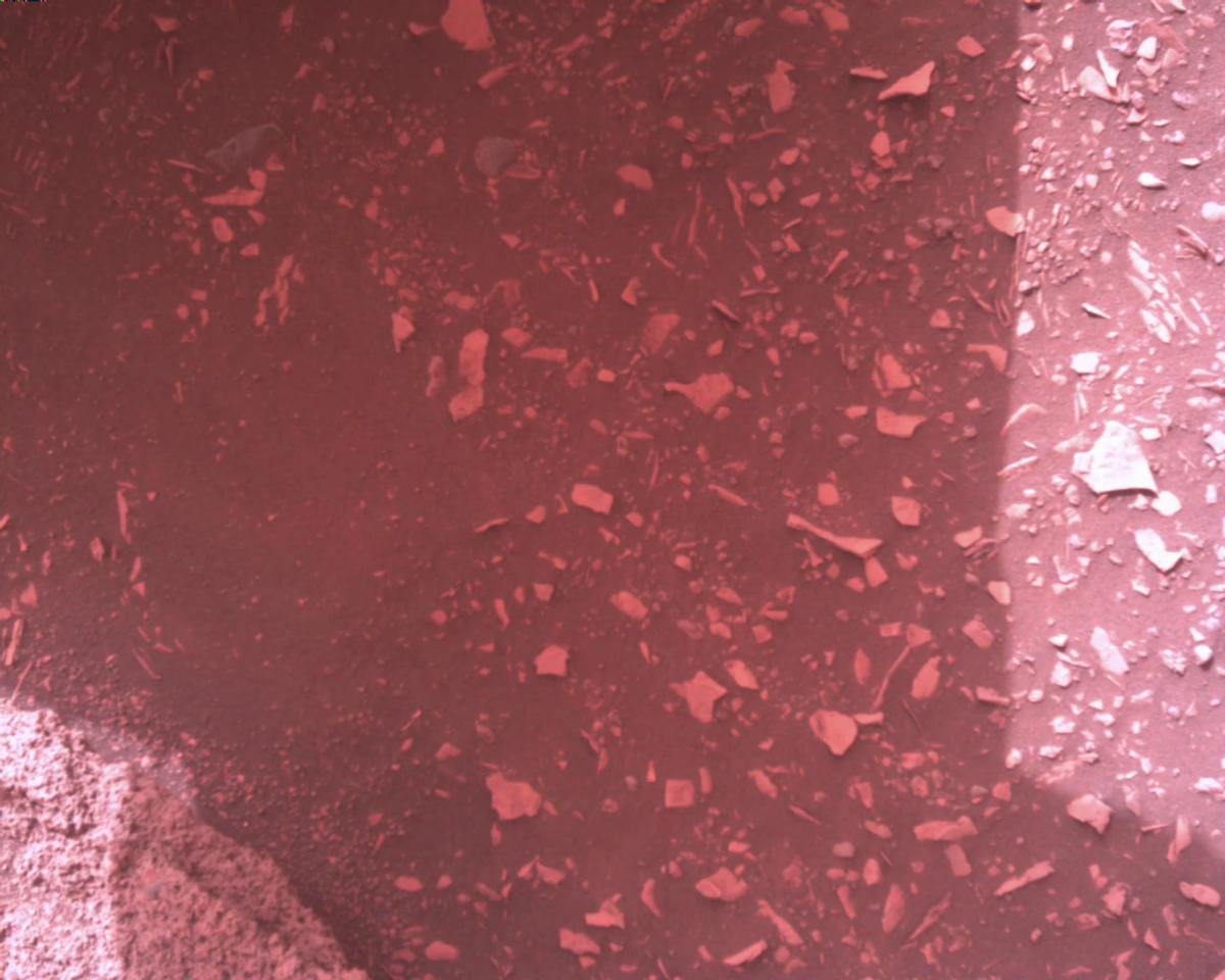 This image was taken by EDL_RDCAM onboard NASA's Mars rover Perseverance on Sol 458
