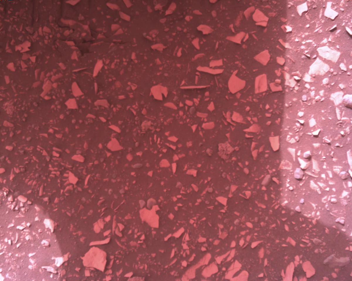 This image was taken by EDL_RDCAM onboard NASA's Mars rover Perseverance on Sol 458