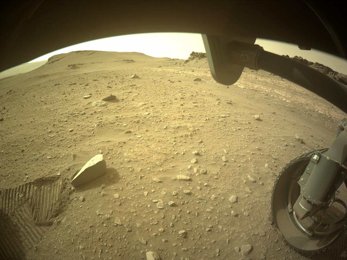 This image was taken by FRONT_HAZCAM_RIGHT_A onboard NASA's Mars rover Perseverance on Sol 460