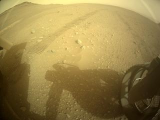 View image taken on Mars, Mars Perseverance Sol 460: Rear Right Hazard Avoidance Camera (Hazcam)