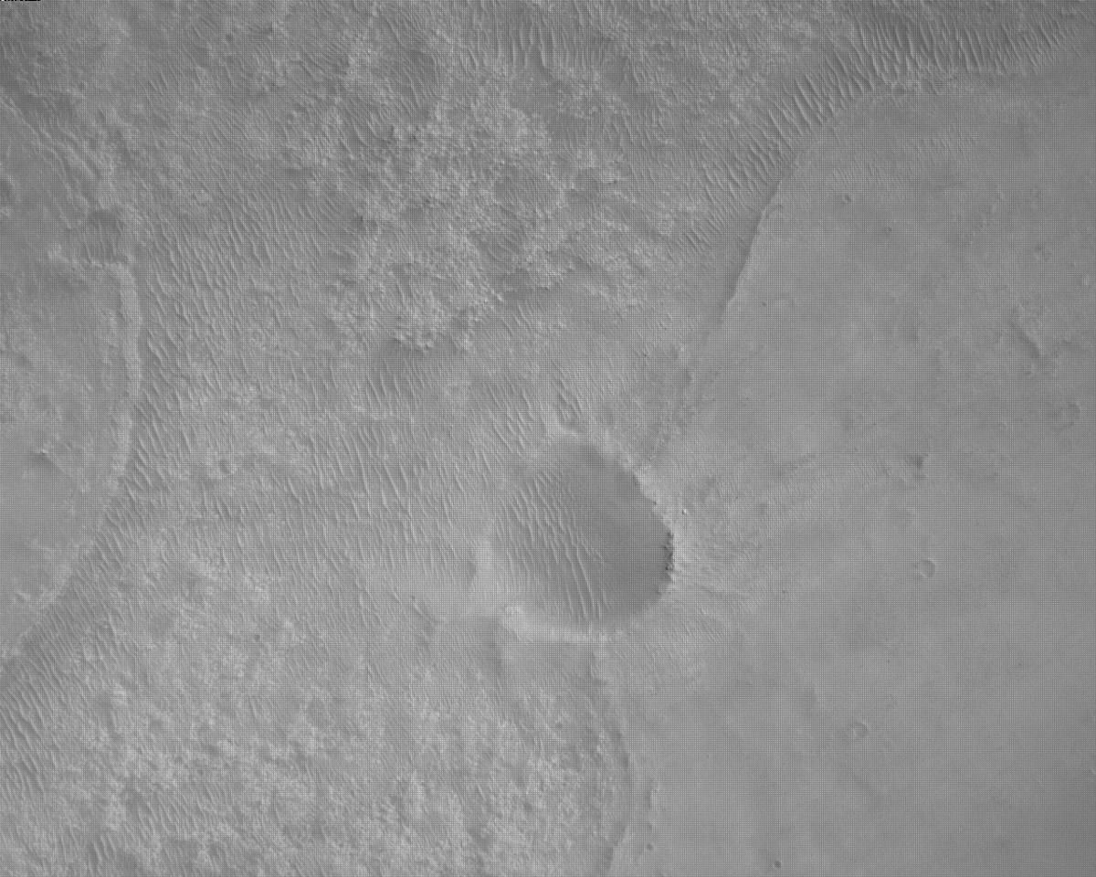 This image was taken by EDL_RDCAM onboard NASA's Mars rover Perseverance on Sol 461