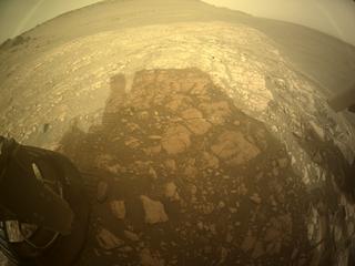 View image taken on Mars, Mars Perseverance Sol 461: Rear Left Hazard Avoidance Camera (Hazcam)