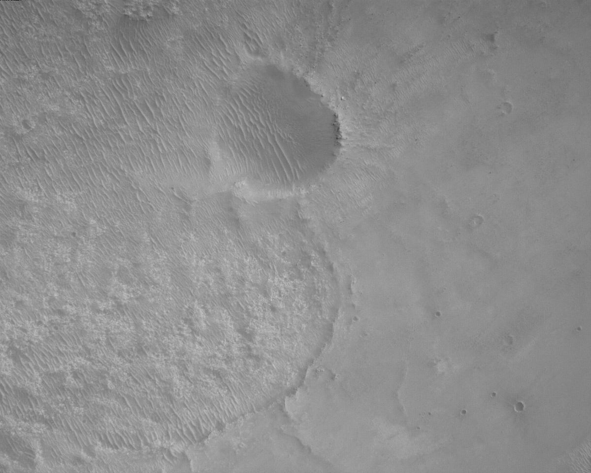 This image was taken by EDL_RDCAM onboard NASA's Mars rover Perseverance on Sol 463