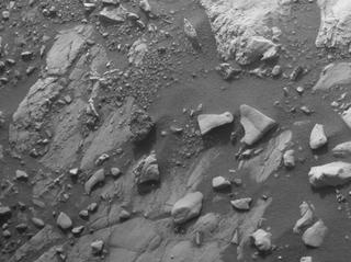 View image taken on Mars, Mars Perseverance Sol 463: Front Left Hazard Avoidance Camera (Hazcam)