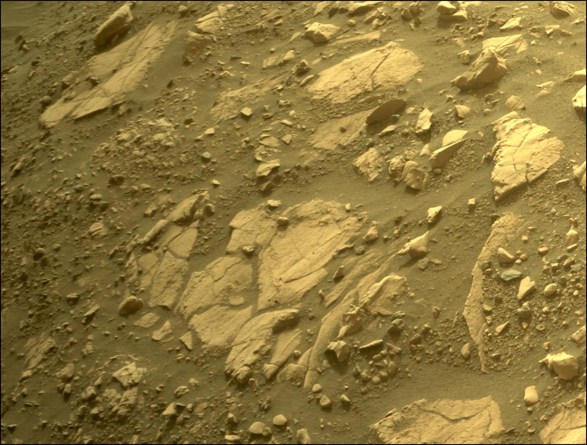 This image was taken by FRONT_HAZCAM_RIGHT_A onboard NASA's Mars rover Perseverance on Sol 463