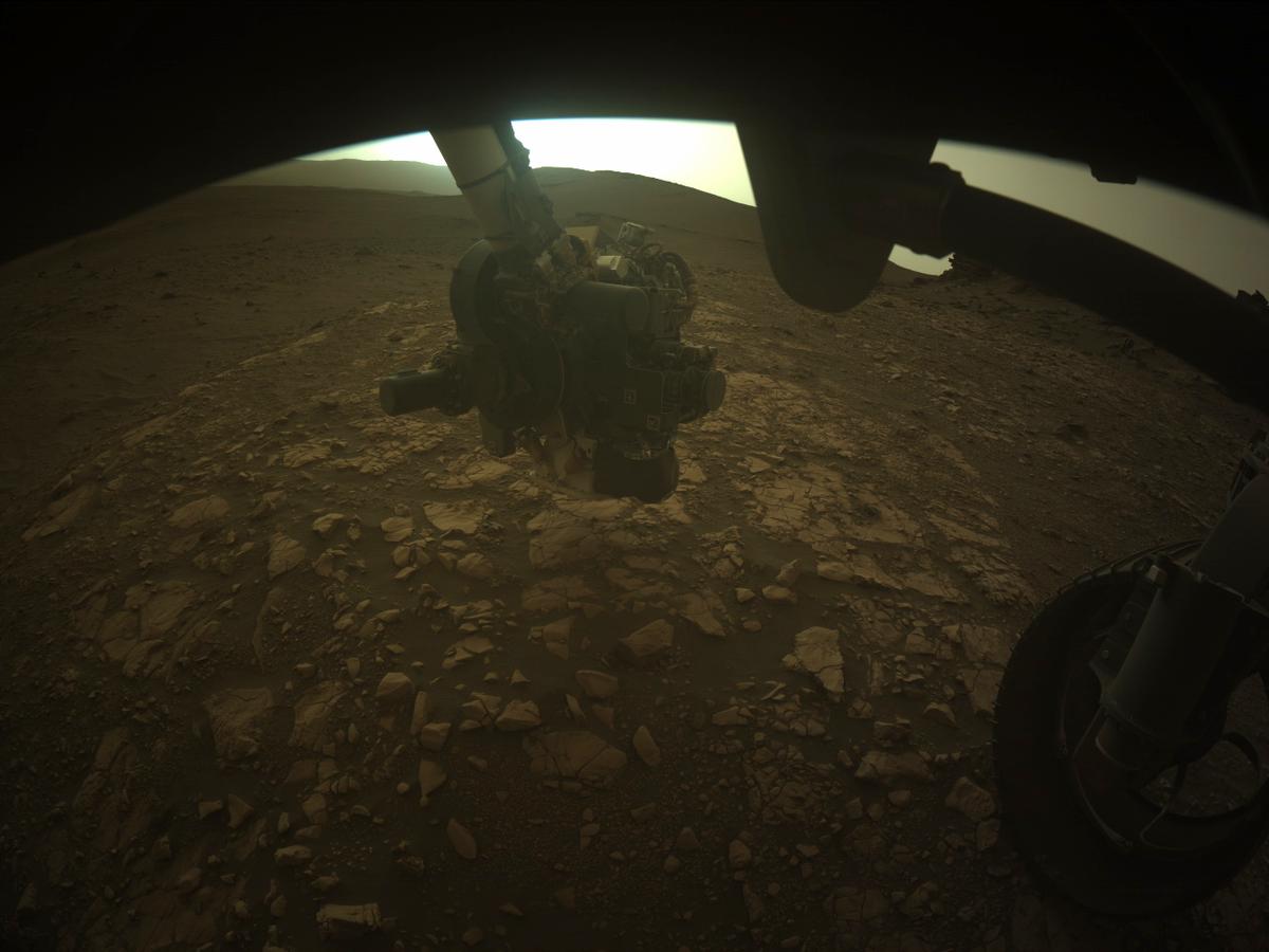This image was taken by FRONT_HAZCAM_RIGHT_A onboard NASA's Mars rover Perseverance on Sol 463