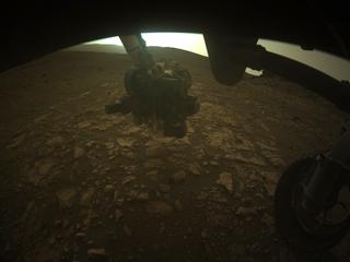 View image taken on Mars, Mars Perseverance Sol 463: Front Right Hazard Avoidance Camera (Hazcam)