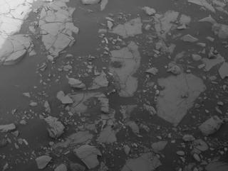 View image taken on Mars, Mars Perseverance Sol 464: Front Left Hazard Avoidance Camera (Hazcam)