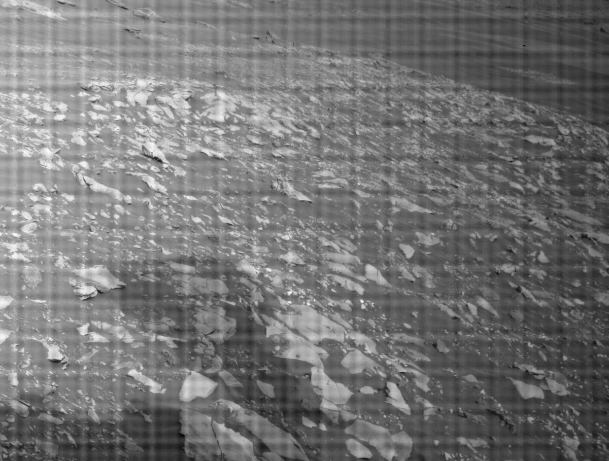 This image was taken by FRONT_HAZCAM_LEFT_A onboard NASA's Mars rover Perseverance on Sol 464