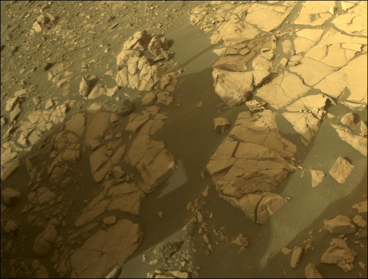 This image was taken by FRONT_HAZCAM_RIGHT_A onboard NASA's Mars rover Perseverance on Sol 464