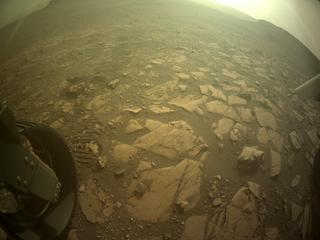 View image taken on Mars, Mars Perseverance Sol 464: Rear Left Hazard Avoidance Camera (Hazcam)