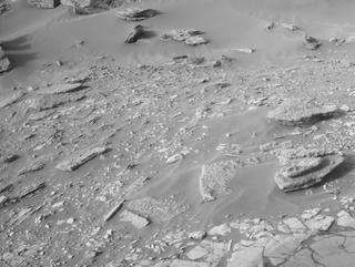 View image taken on Mars, Mars Perseverance Sol 470: Front Left Hazard Avoidance Camera (Hazcam)