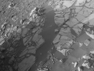 View image taken on Mars, Mars Perseverance Sol 470: Front Right Hazard Avoidance Camera (Hazcam)
