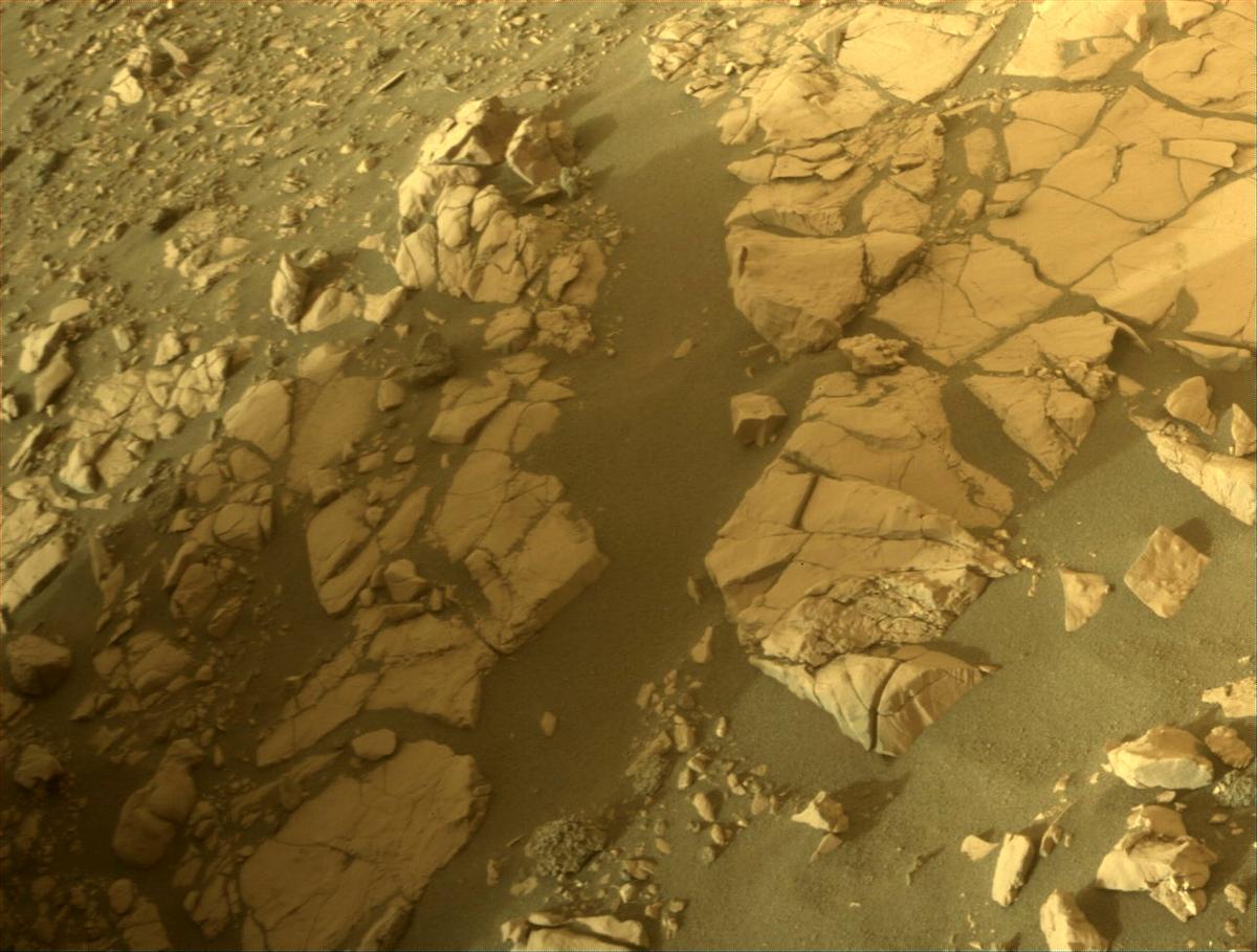 This image was taken by FRONT_HAZCAM_RIGHT_A onboard NASA's Mars rover Perseverance on Sol 470