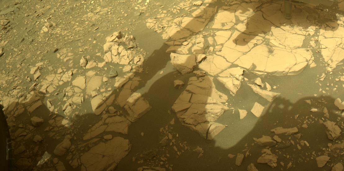 This image was taken by FRONT_HAZCAM_LEFT_A onboard NASA's Mars rover Perseverance on Sol 471
