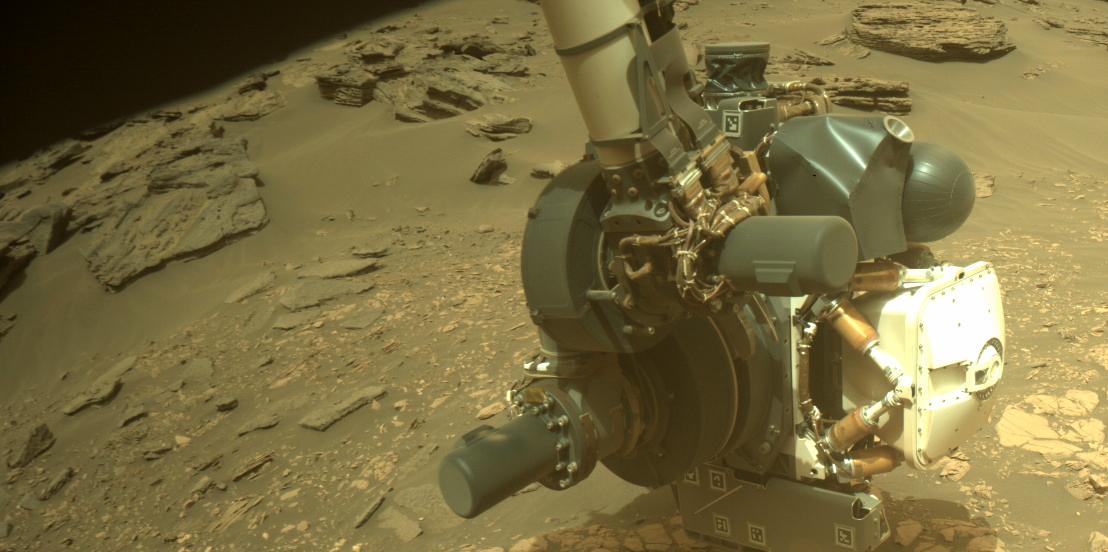 This image was taken by FRONT_HAZCAM_RIGHT_A onboard NASA's Mars rover Perseverance on Sol 471
