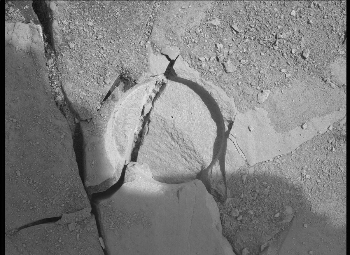 This image was taken by SHERLOC_WATSON onboard NASA's Mars rover Perseverance on Sol 471