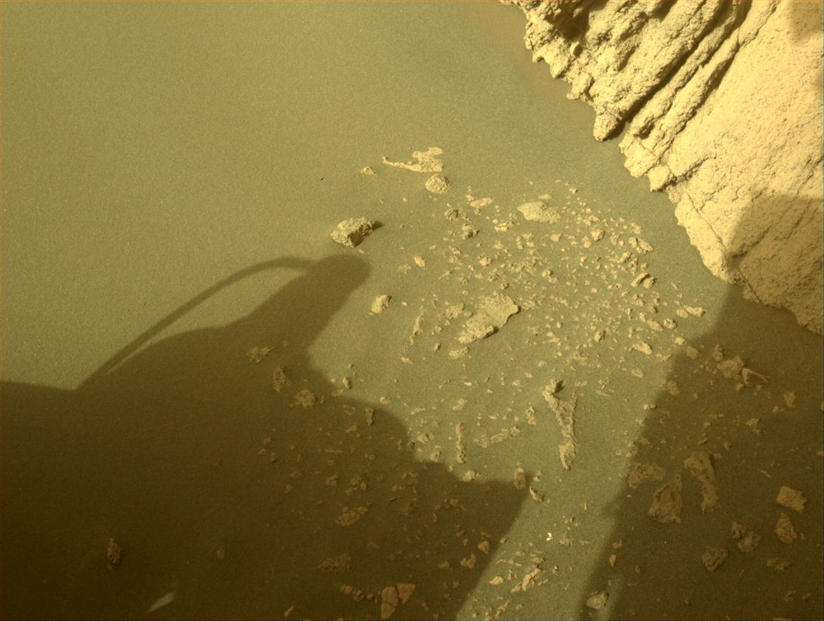This image was taken by FRONT_HAZCAM_LEFT_A onboard NASA's Mars rover Perseverance on Sol 474