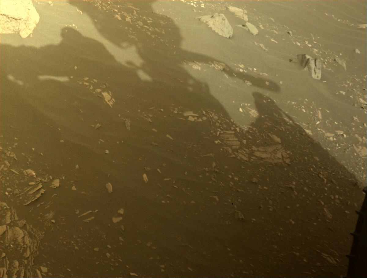 This image was taken by FRONT_HAZCAM_LEFT_A onboard NASA's Mars rover Perseverance on Sol 474