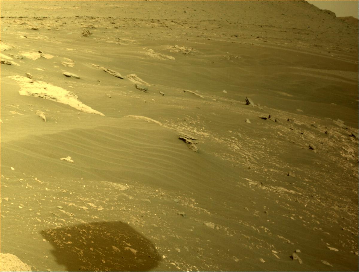 This image was taken by FRONT_HAZCAM_LEFT_A onboard NASA's Mars rover Perseverance on Sol 474