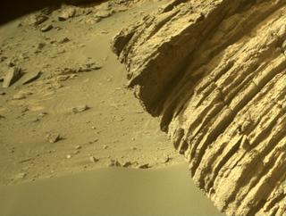 View image taken on Mars, Mars Perseverance Sol 474: Front Right Hazard Avoidance Camera (Hazcam)