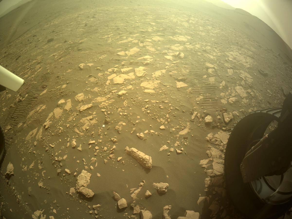 This image was taken by REAR_HAZCAM_RIGHT onboard NASA's Mars rover Perseverance on Sol 474