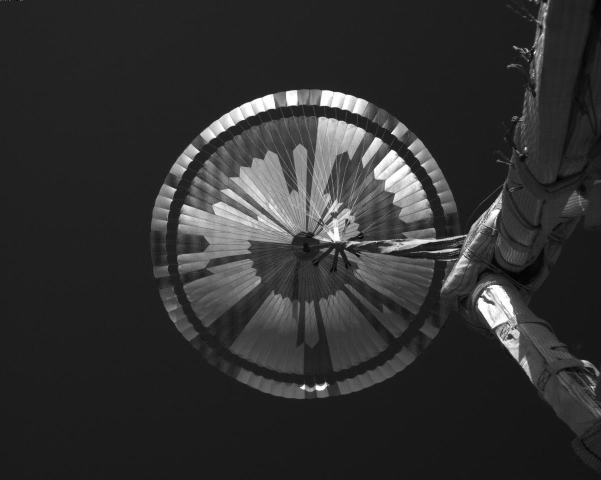 This image was taken by EDL_PUCAM2 onboard NASA's Mars rover Perseverance on Sol 475