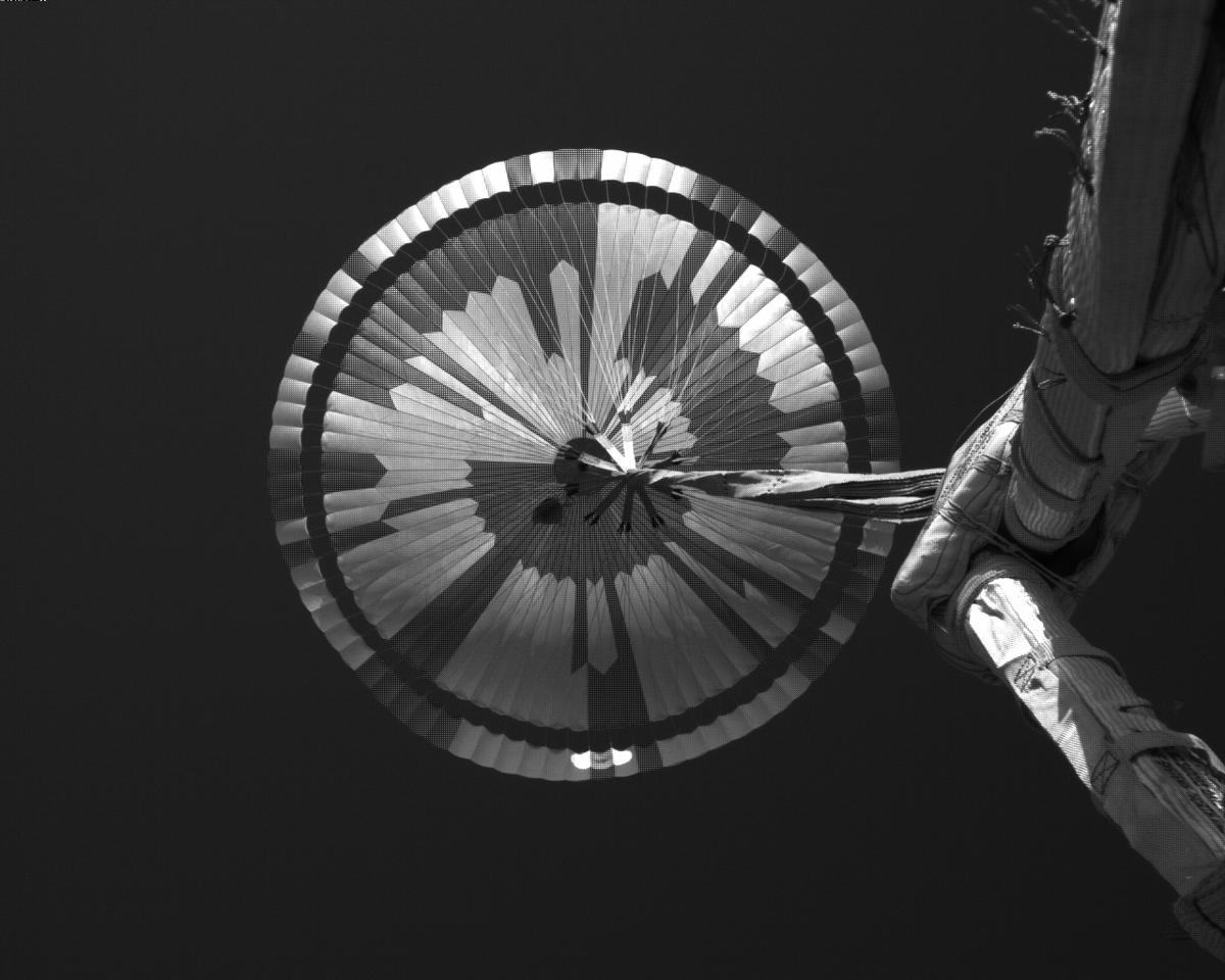 This image was taken by EDL_PUCAM2 onboard NASA's Mars rover Perseverance on Sol 475