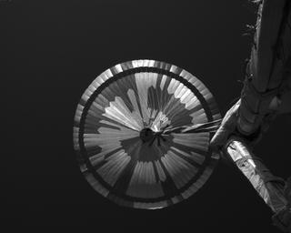 View image taken on Mars, Mars Perseverance Sol 475: Parachute Up-Look Camera B