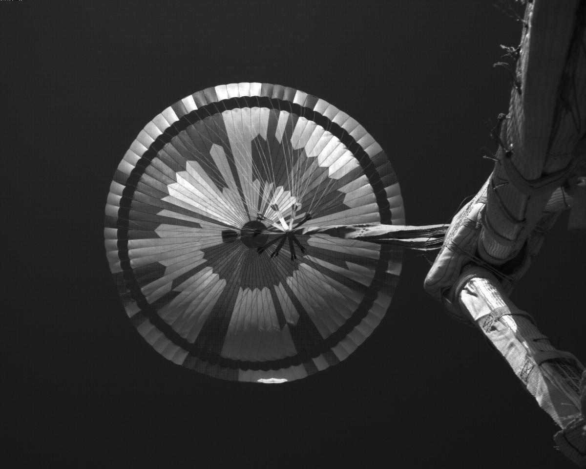 This image was taken by EDL_PUCAM2 onboard NASA's Mars rover Perseverance on Sol 475